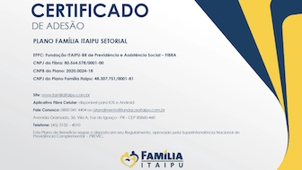 Certificado de Adesão Plano Família Itaipu