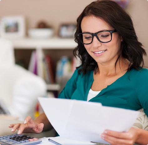 Imagem Mulher Calculadora