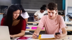 Alunos em sala de aula